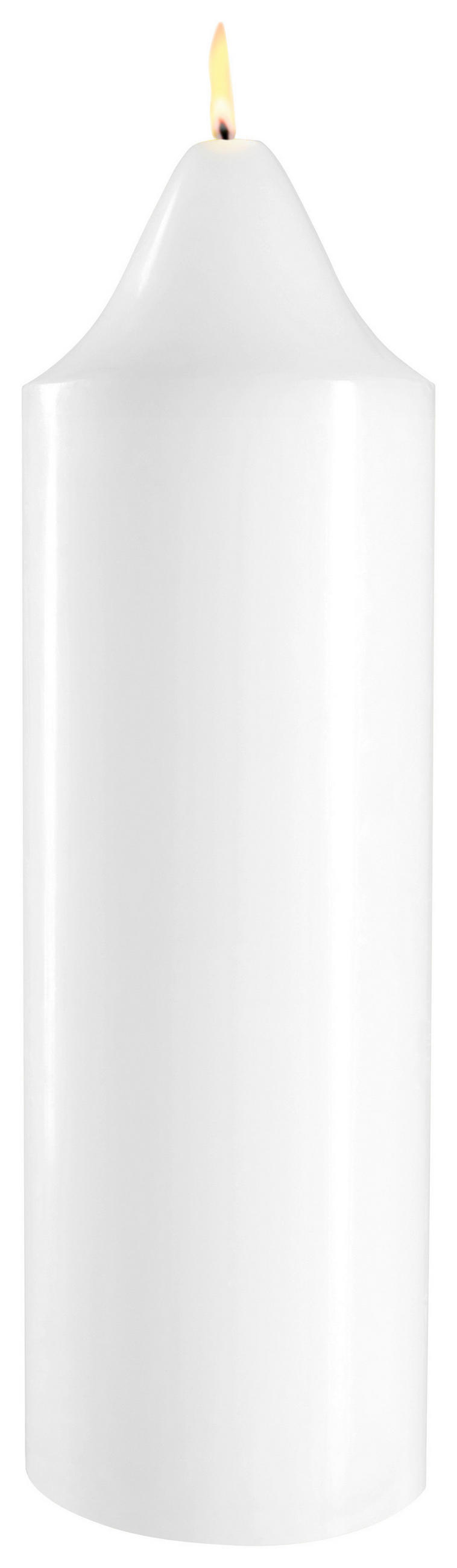 ALTARKERZE - Weiß, KONVENTIONELL, Paraffin (9/38cm)