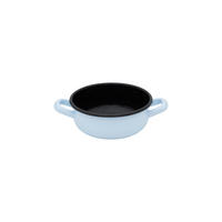 SERVIERPFANNE  - Blau, Basics, Metall (21,1/15,3/6,4cm) - Riess