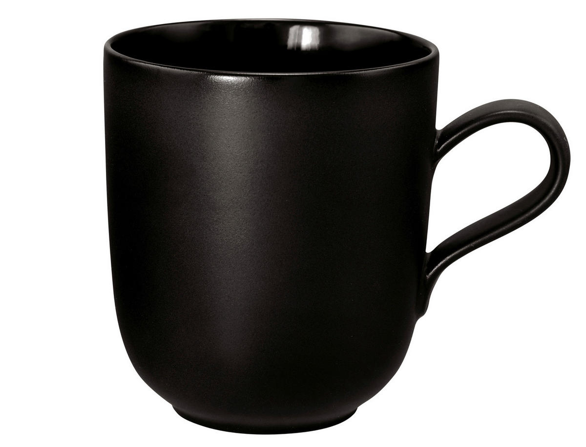 VELIKA ŠALICA ZA KAVU    Liberty velvet black  - crna, Basics, keramika (0,4l) - Seltmann Weiden
