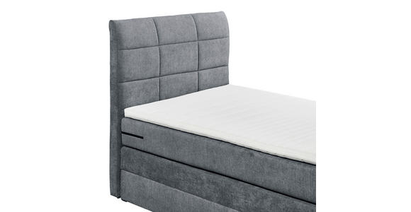 BOXSPRINGBETT 100/200 cm  in Anthrazit  - Anthrazit, Basics, Holzwerkstoff/Kunststoff (100/200cm) - Xora