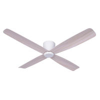 DECKENVENTILATOR  132/20 cm    - Weiss/Sonoma Eiche, Design, Holzwerkstoff/Kunststoff (132/20cm) - P & B