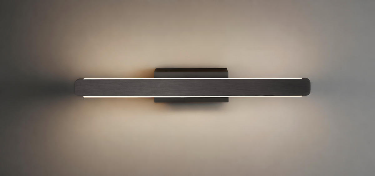 LED-WANDLEUCHTE Romy  6/44/6 cm  - Schwarz, Design, Metall (6/44/6cm) - Ambiente