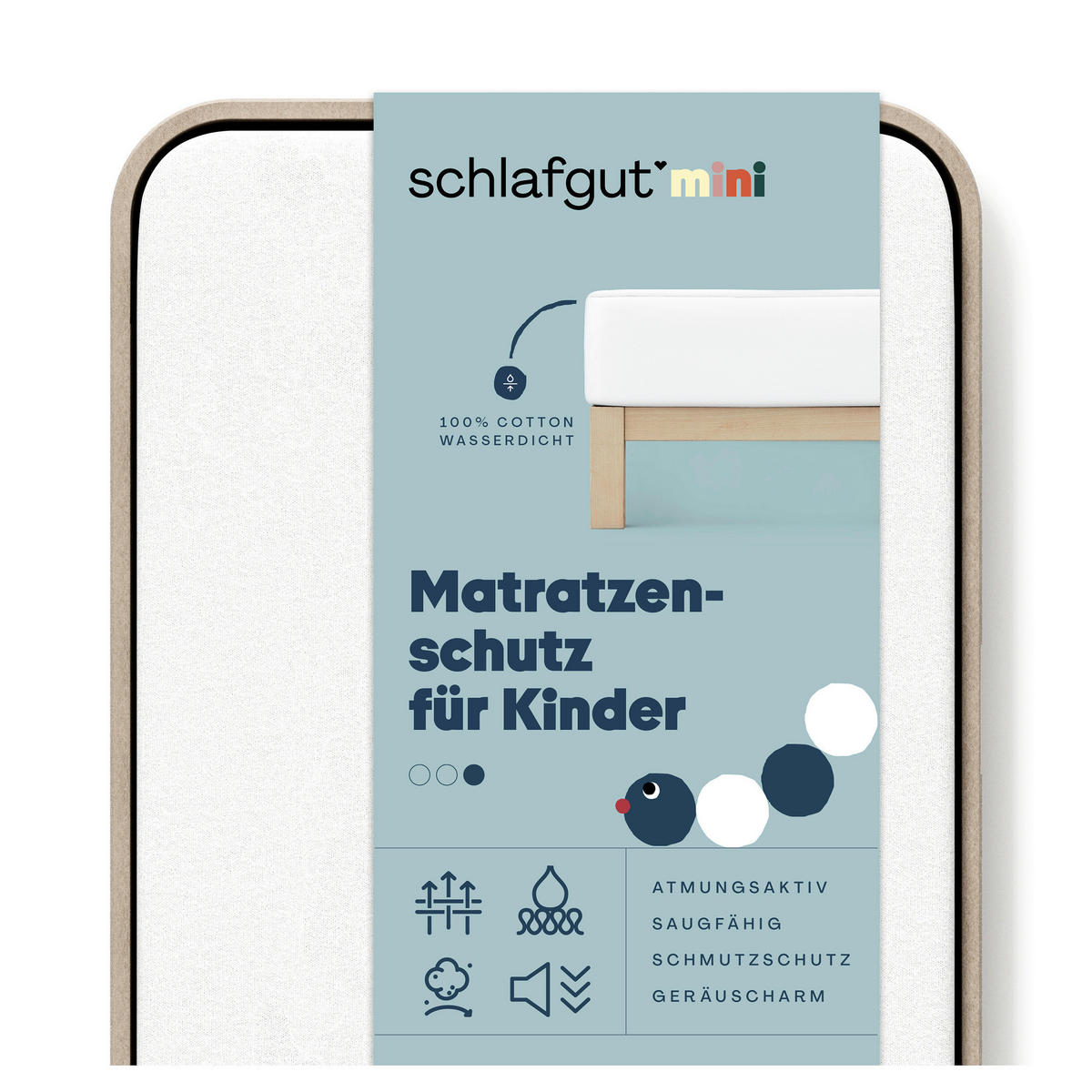 MATRATZENAUFLAGE - Weiß, Basics, Textil (70/140cm) - Schlafgut