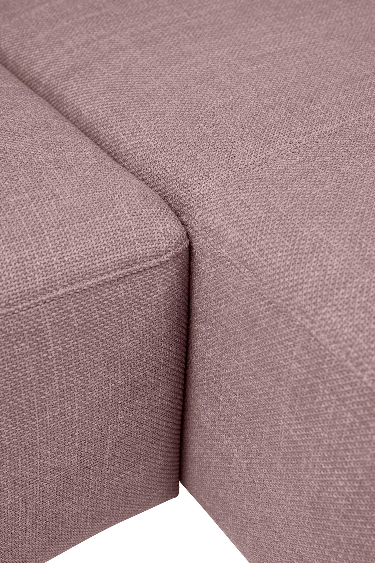 ECKSOFA inkl. Funktion Heaven Dunkelrosa Flachgewebe  - Chromfarben/Dunkelrosa, KONVENTIONELL, Textil/Metall (242/162cm) - Tom Tailor