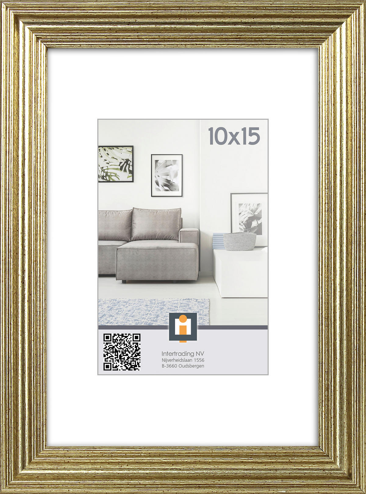 OKVIR ZA SLIKE       12/17/1.2 cm   - boje šampanjca, Basics, staklo/plastika (12/17/1.2cm)