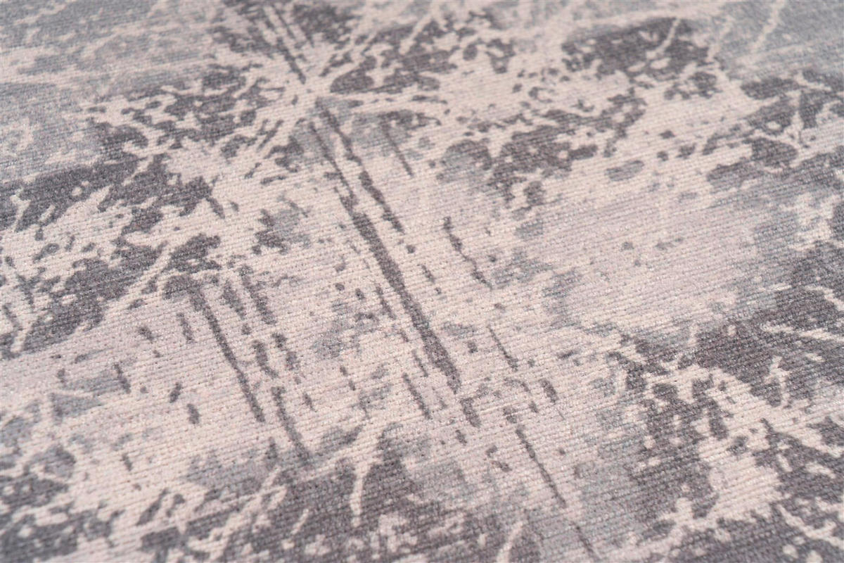 FLACHWEBETEPPICH 160/230 cm Prayer 100 Grau Grau  - Grau, KONVENTIONELL, Textil (160/230cm)
