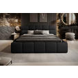 POLSTERBETT Schwarz 160/200 cm  - Schwarz, Design, Kunststoff/Textil (160/200cm) - Esposa