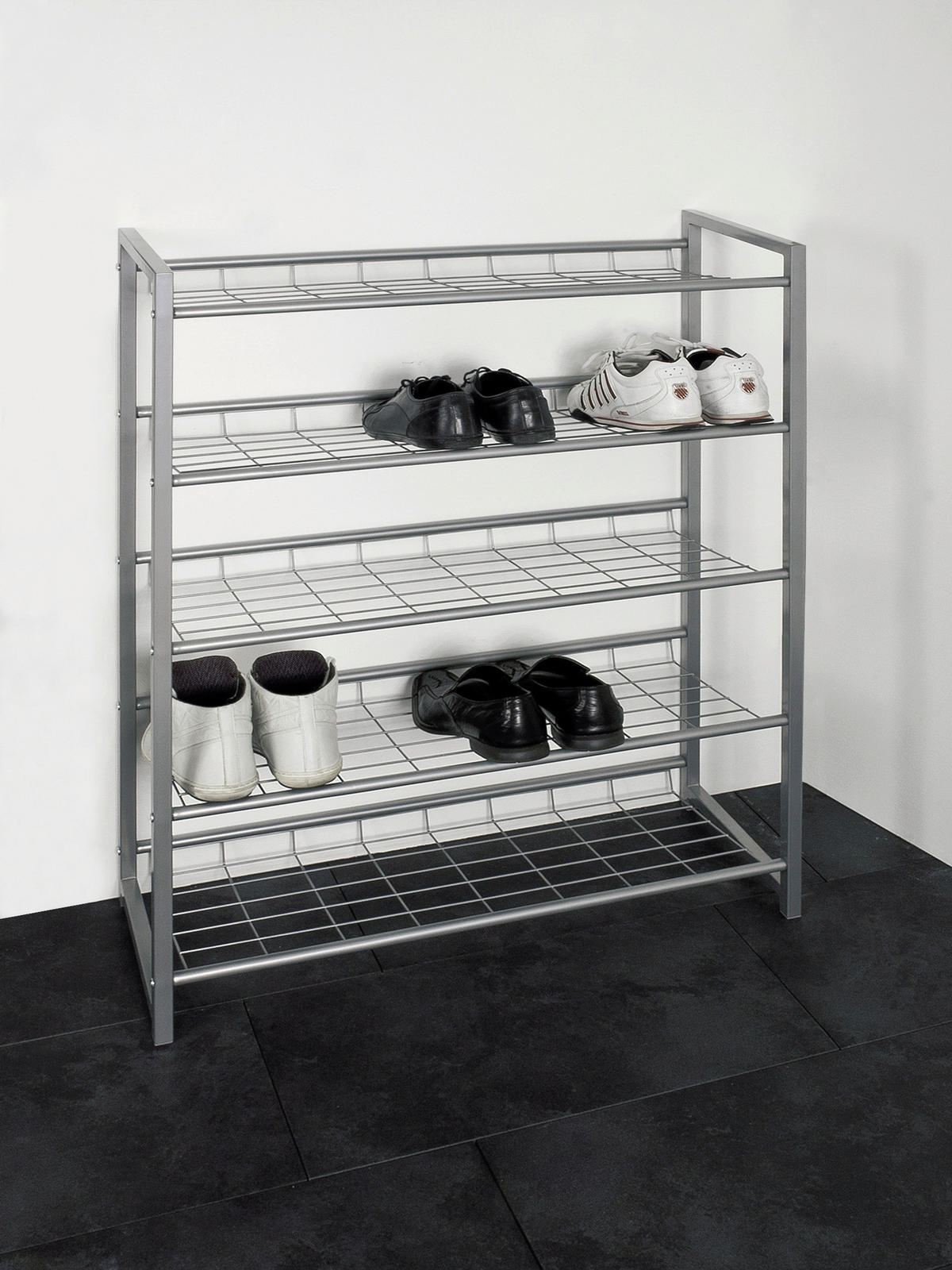 SCHUHREGAL Alufarben  - Alufarben, Design, Metall (80/106/30cm) - Carryhome