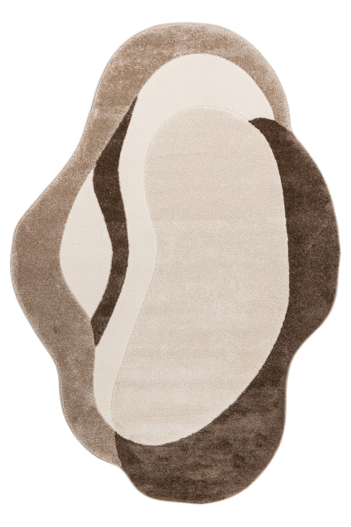 COVOR CU ȚESĂTURĂ PLATĂ My Frisco  - taupe, Basics, textil (160/230cm)