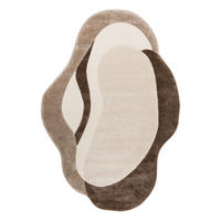 COVOR CU ȚESĂTURĂ PLATĂ My Frisco  - taupe, Basics, textil (160/230cm)