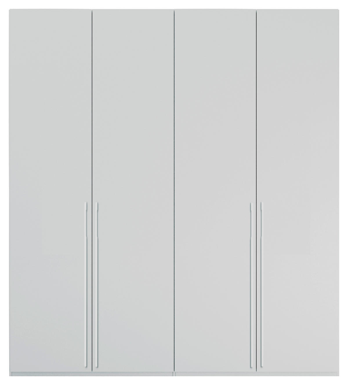 DREHTÜRENSCHRANK 201/223/60 cm 4-türig Grau  - Grau, Trend, Holzwerkstoff/Metall (201/223/60cm) - Novel