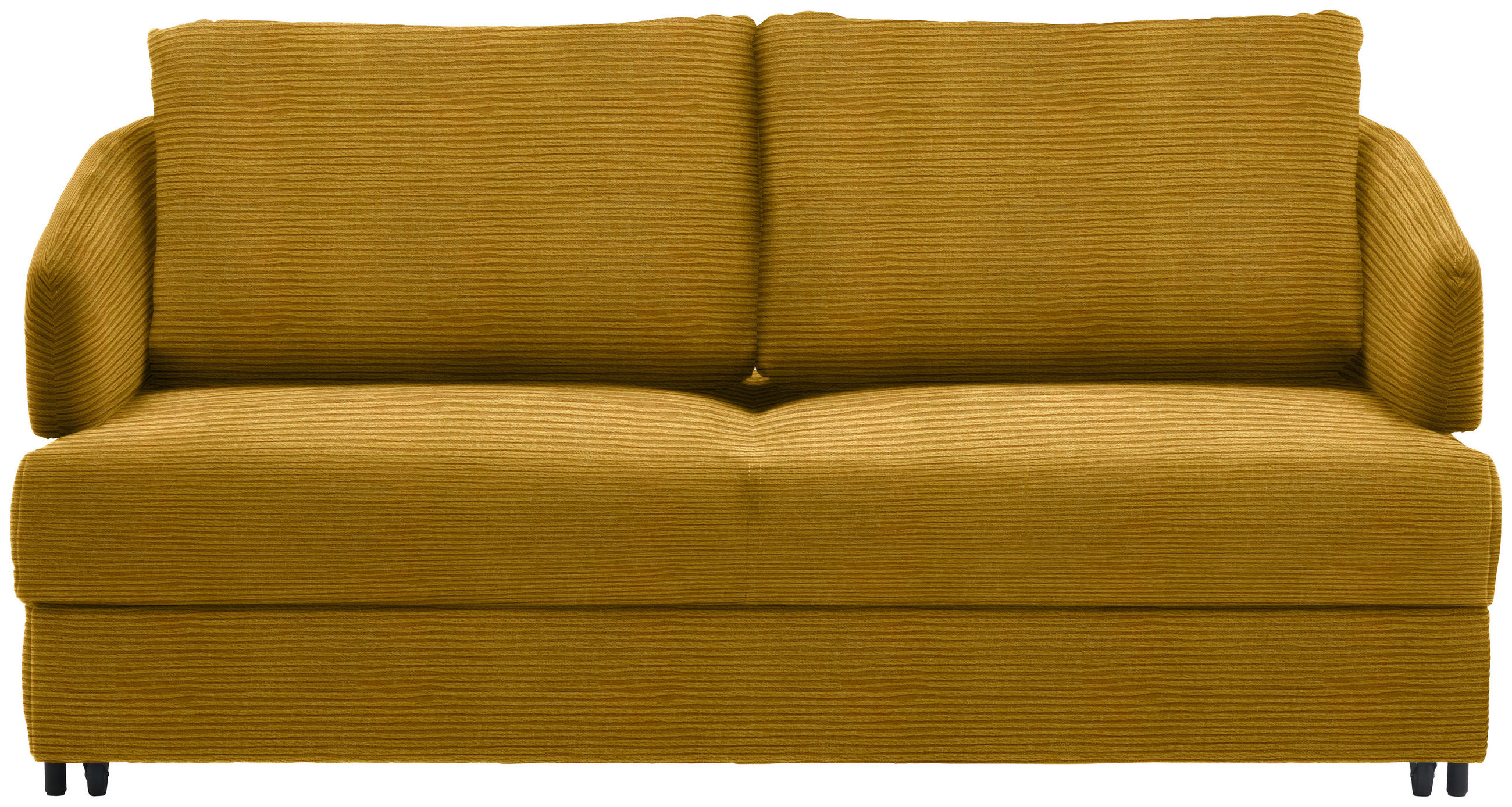 SCHLAFSOFA in Textil Currygelb  - Currygelb/Schwarz, Design, Textil/Metall (172/76-89/112-120cm) - Bali
