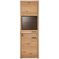 VITRINE 63,8/198,4/41 cm  63,8/198,4/41 cm  - Schwarz, KONVENTIONELL, Glas/Holz (63,8/198,4/41cm) - Cantus