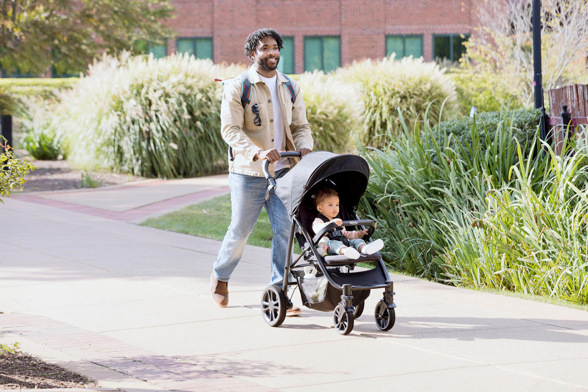 BUGGY EEZEFOLD  - Schwarz/Grau, Basics, Textil/Metall (60/104/94cm) - Graco