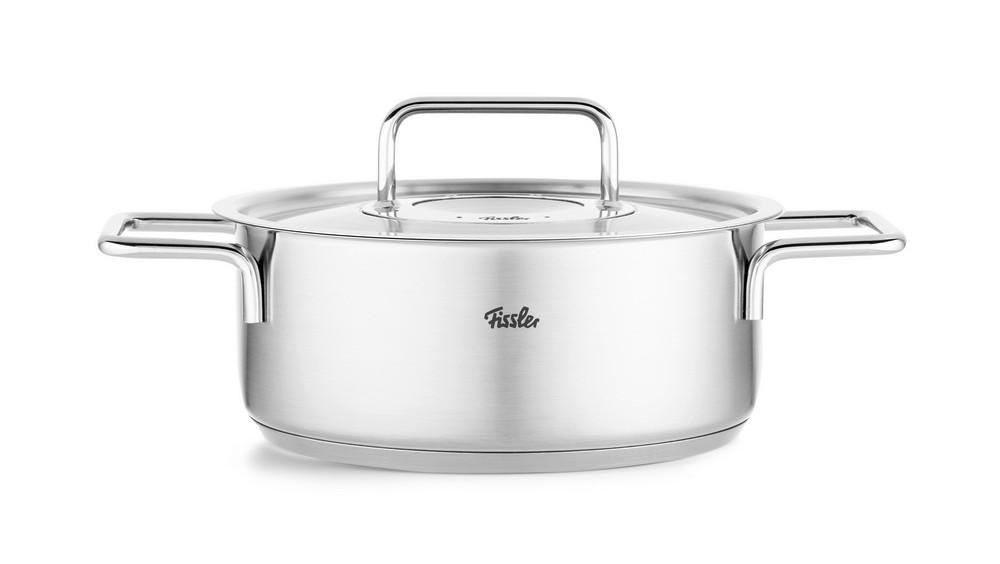 BRATENTOPF Pure 3,9 L  - Silberfarben, Basics, Metall - Fissler