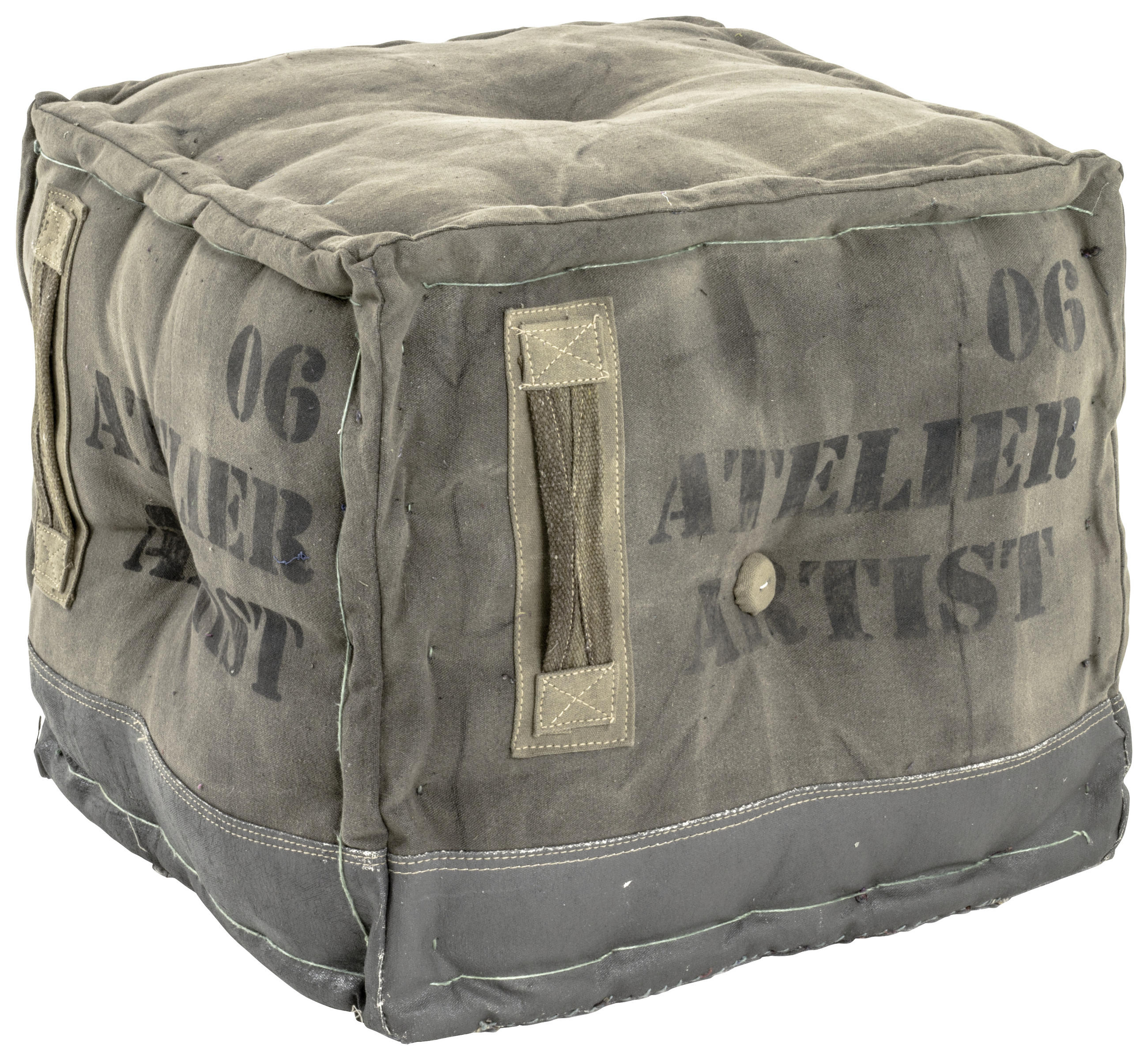 Hocker in Textil Multicolor