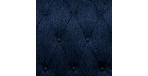 CHESTERFIELD-SOFA Webstoff Dunkelblau  - Wengefarben/Dunkelblau, LIFESTYLE, Holz/Textil (180/76,5/96cm) - Landscape