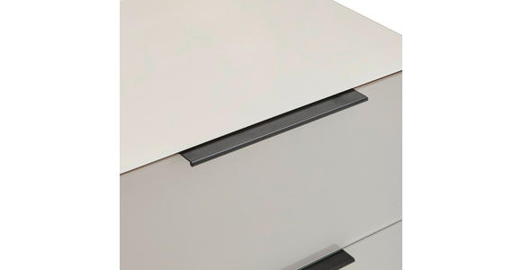 KOMMODE , 45/99,7/42 cm, 4 Schublade(n)  - Kaschmir/Schwarz, Design, Glas/Holzwerkstoff (45/99,7/42cm) - Novel