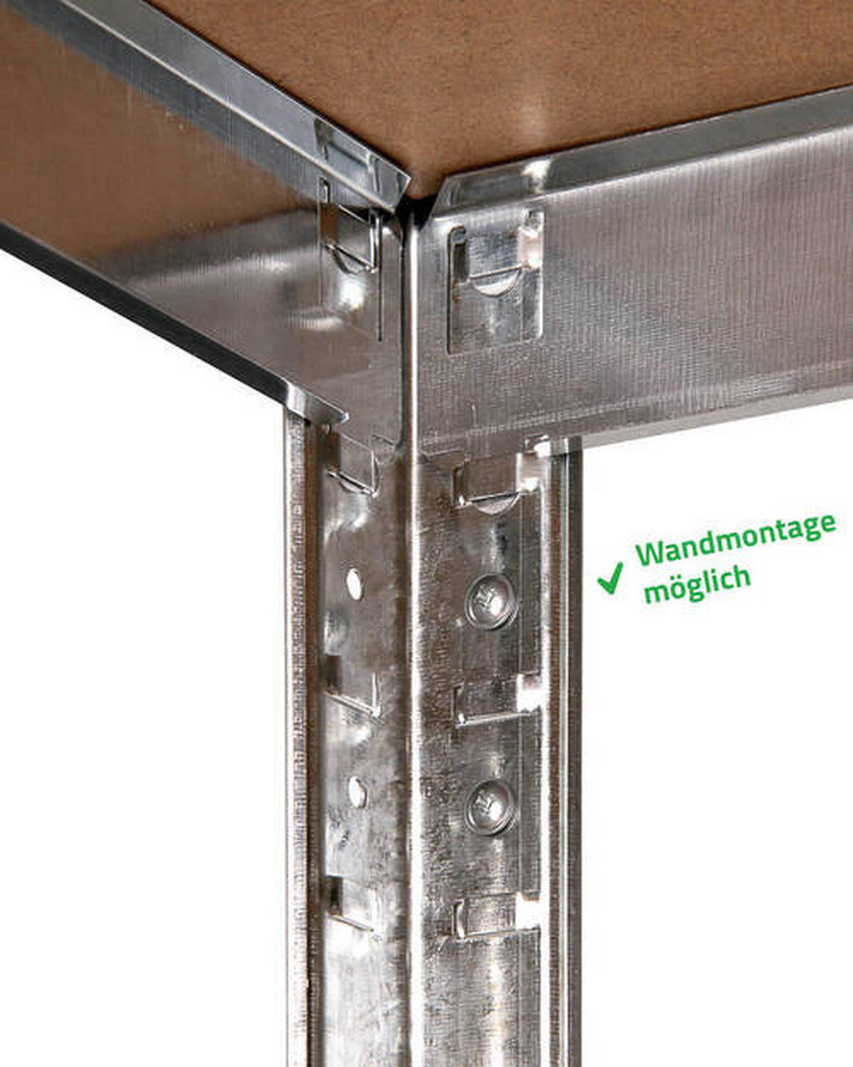 SCHWERLASTREGAL 90/180/40 cm  - Silberfarben, Basics, Metall (90/180/40cm)