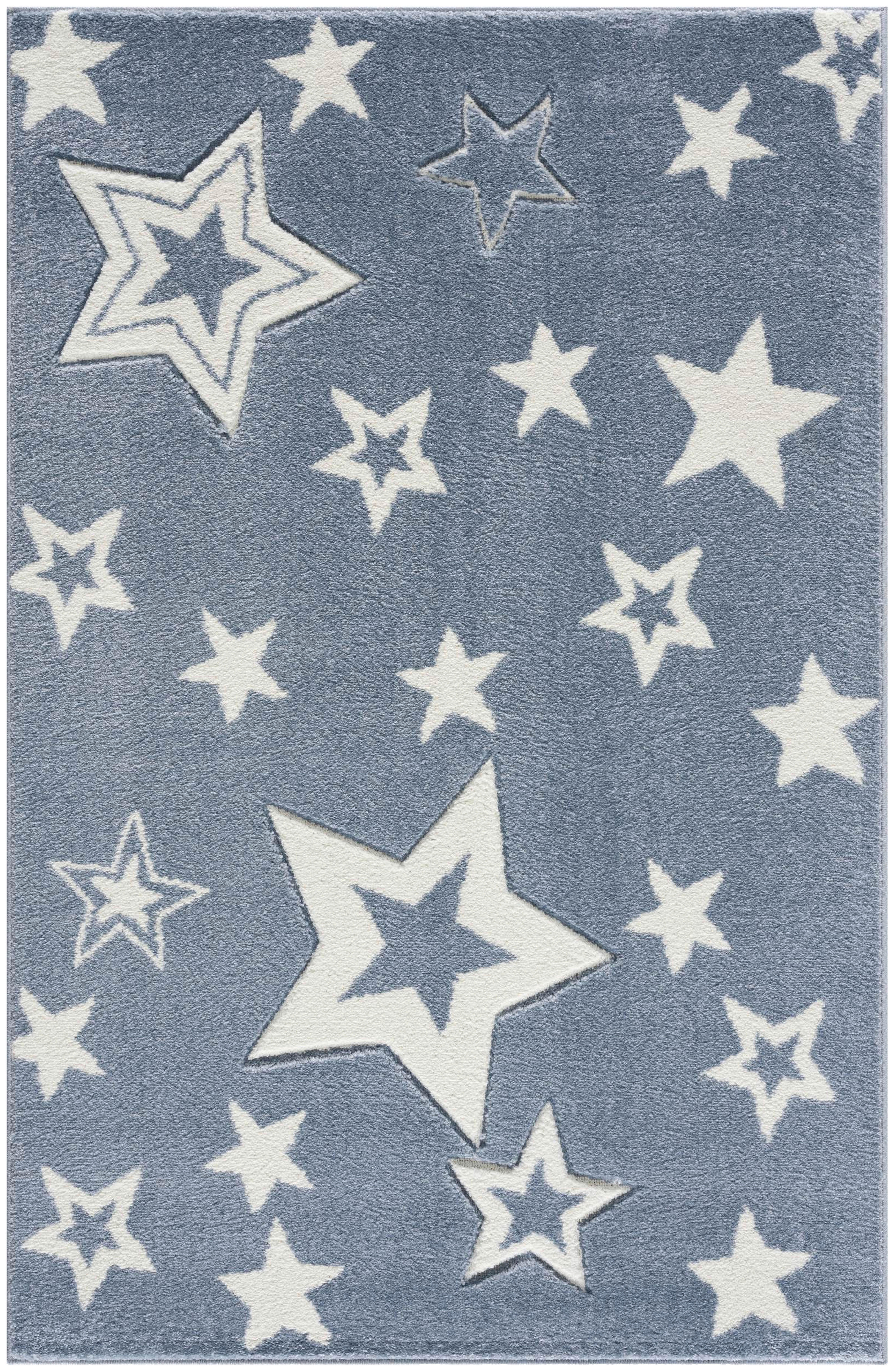 KINDERTEPPICH Happy Rugs  - Blau/Weiß, Trend, Textil (120/180cm)