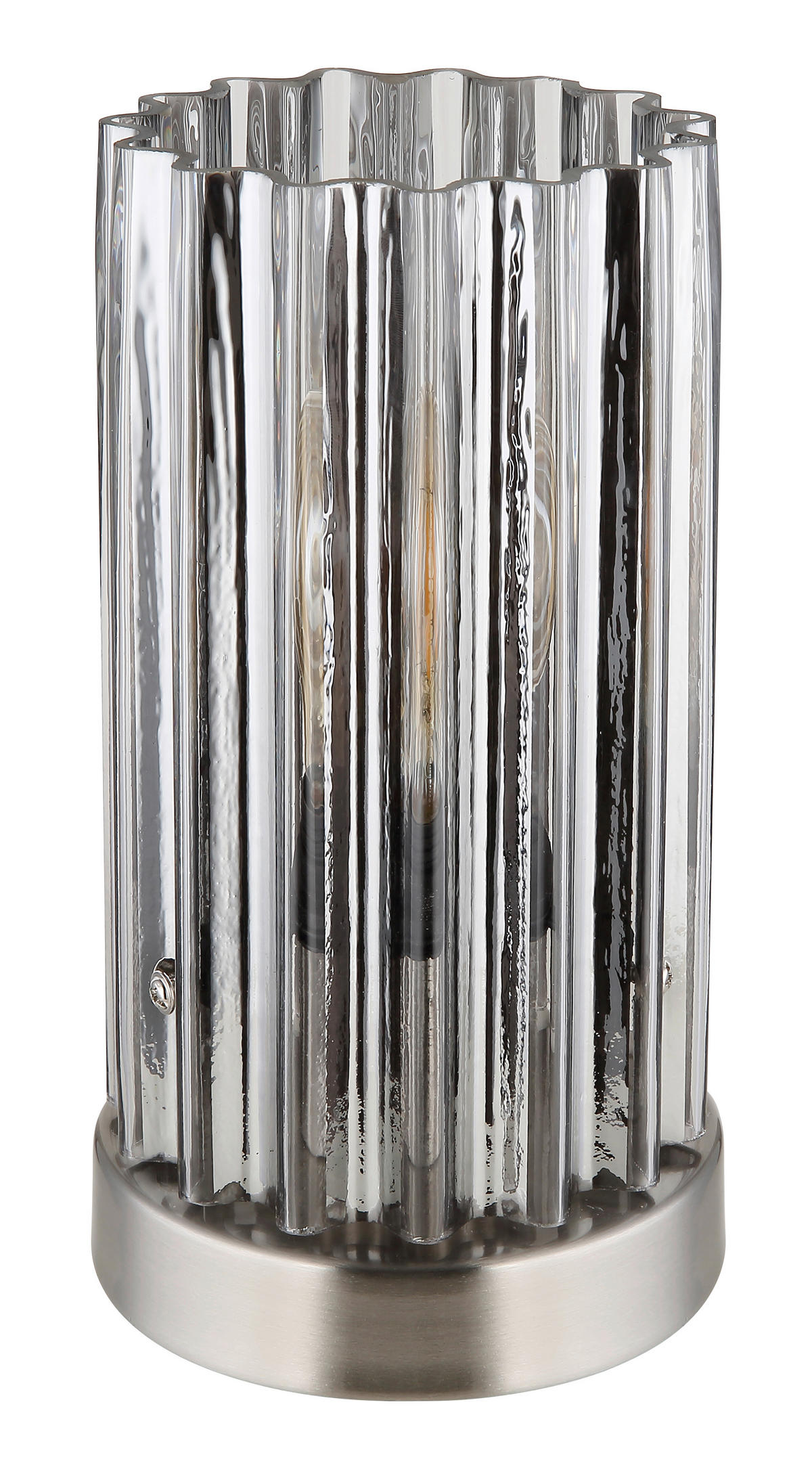 BORDSLAMPA CAYDEN 12/21,5 cm   - klar/svart, Klassisk, metall/glas (12/21,5cm) - Globo