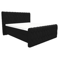 BOXSPRINGBETT 180/200 cm  in Schwarz  - Schwarz, Design, Textil/Metall (180/200cm) - Boxxx
