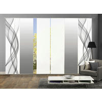 FLÄCHENVORHANG FERROLA, 6-TLG. in Grau blickdicht  - Grau, Basics, Textil (60/245cm)