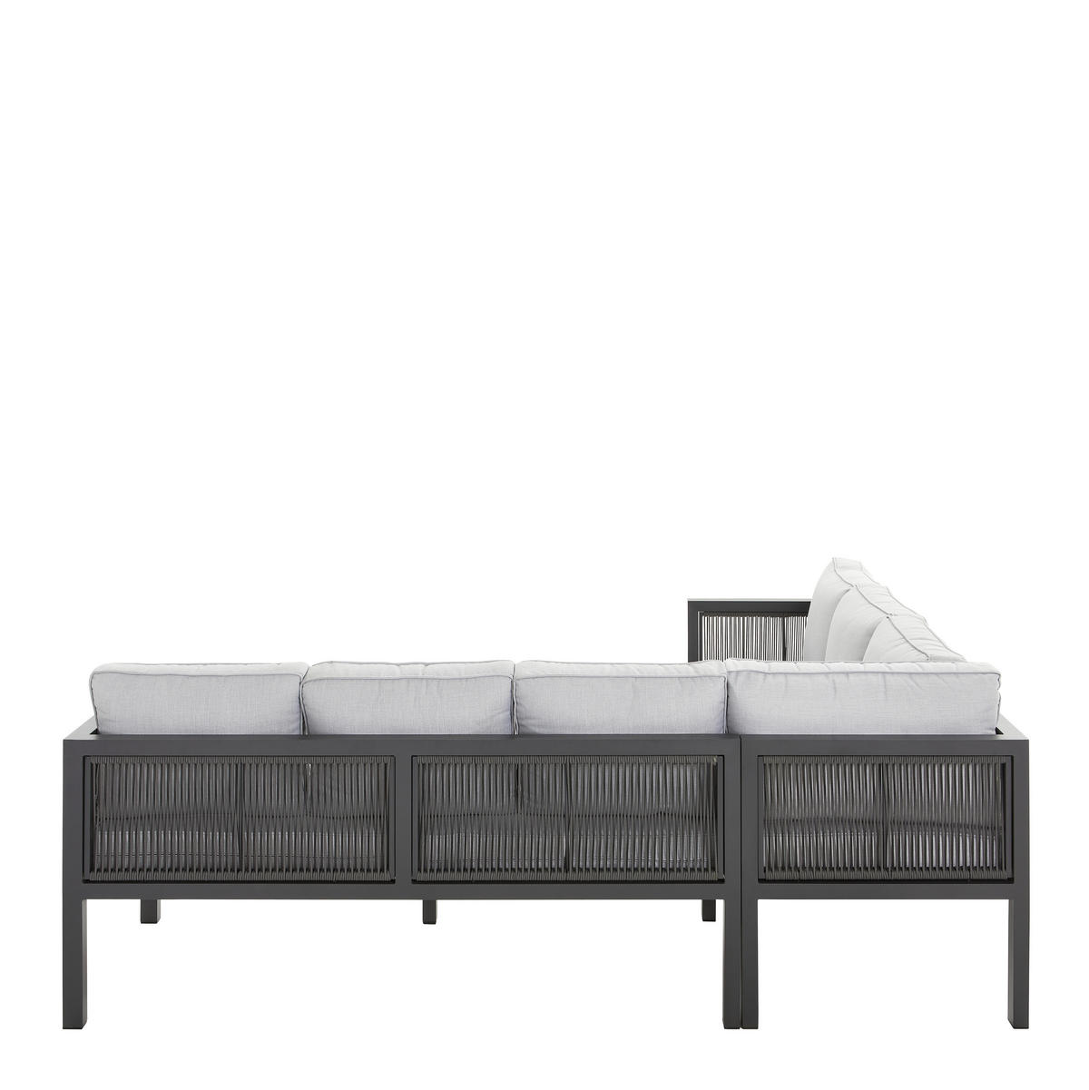 SET DINING LOUNGE 16 piese  195/244 cm   - gri deschis/gri închis, Konventionell, plastic/metal (195/244cm) - Ambia Garden