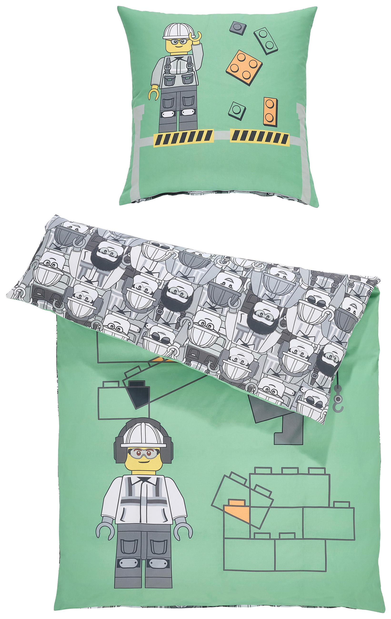 JUGENDBETTWÄSCHE Lego Brick By Brick Fotogewebe 135/200 cm  - Multicolor, Design, Textil (135/200cm) - Lego