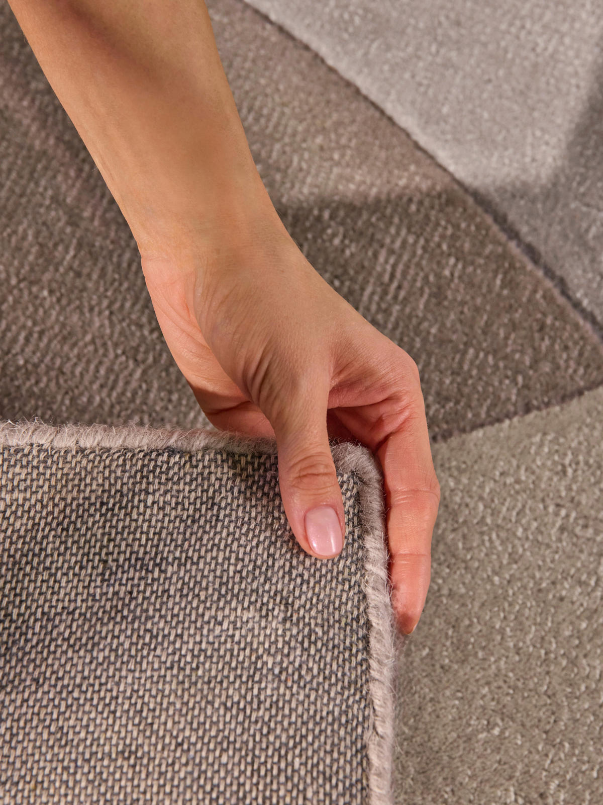 WOLLTEPPICH 120/170 cm Hackney Grau, Beige rechteckig  - Beige/Grau, Basics, Textil (120/170cm) - Ted Baker