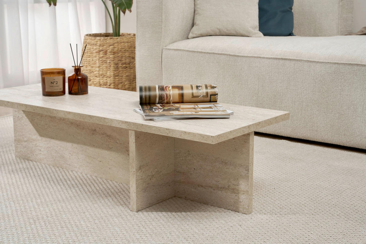 COUCHTISCH Elfenbein  - Elfenbein, MODERN, Holzwerkstoff (120/30/45cm) - MID.YOU