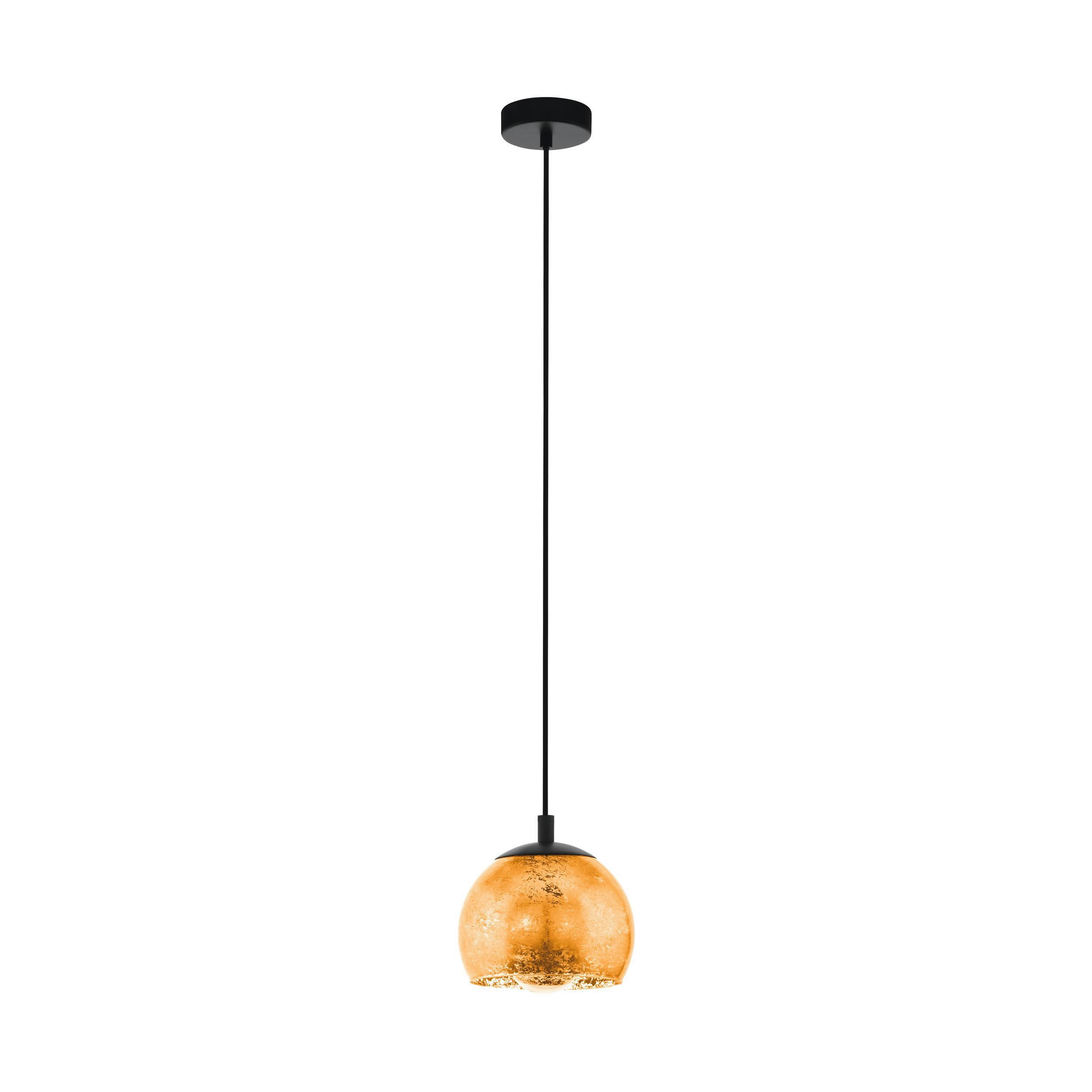 LUSTRĂ 19/110 cm  - auriu/negru, Basics, sticlă/metal (19/110cm)