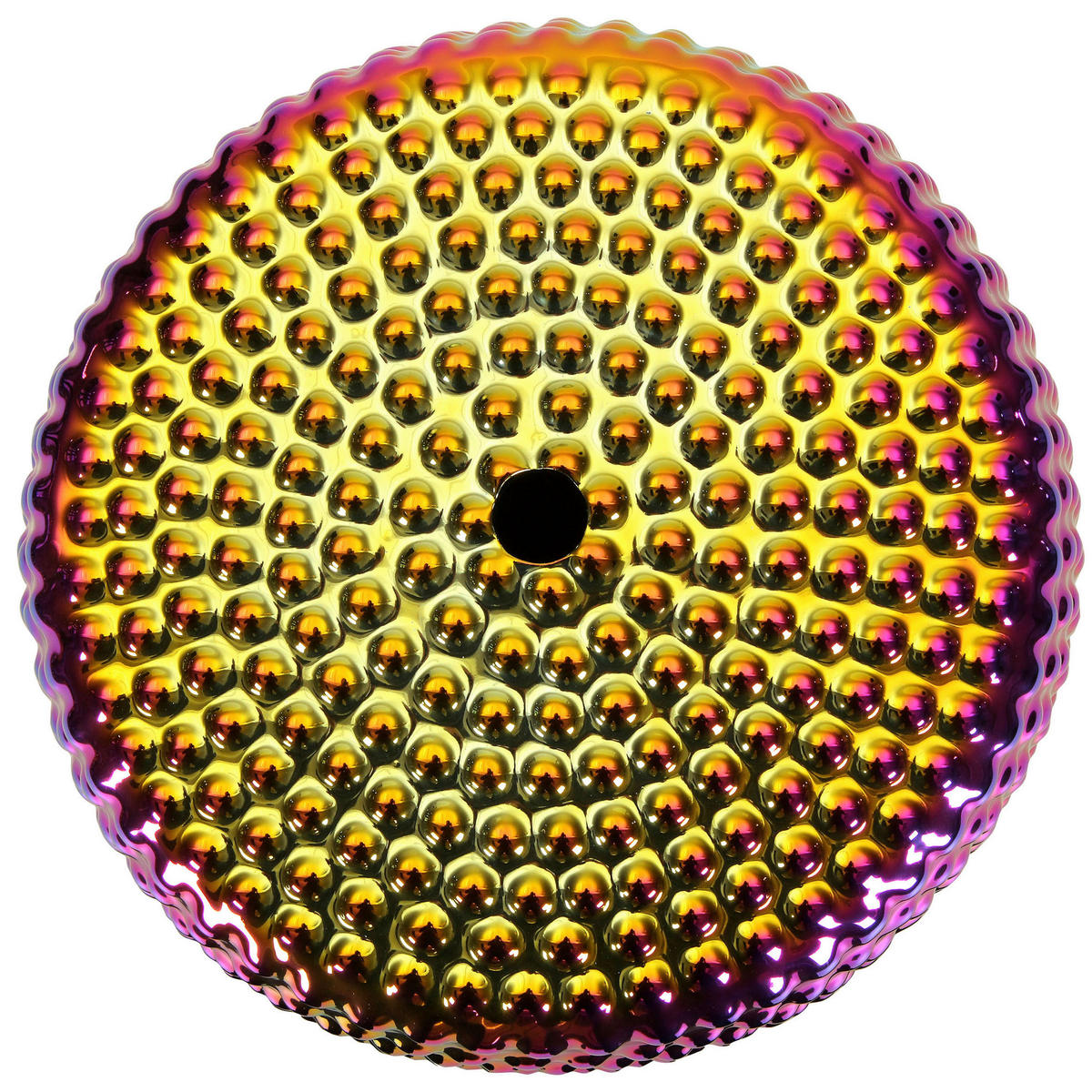 BEISTELLTISCH 33/33/45 cm Lila, Goldfarben, Pink  - Pink/Lila, Design, Keramik (33/33/45cm) - Landscape