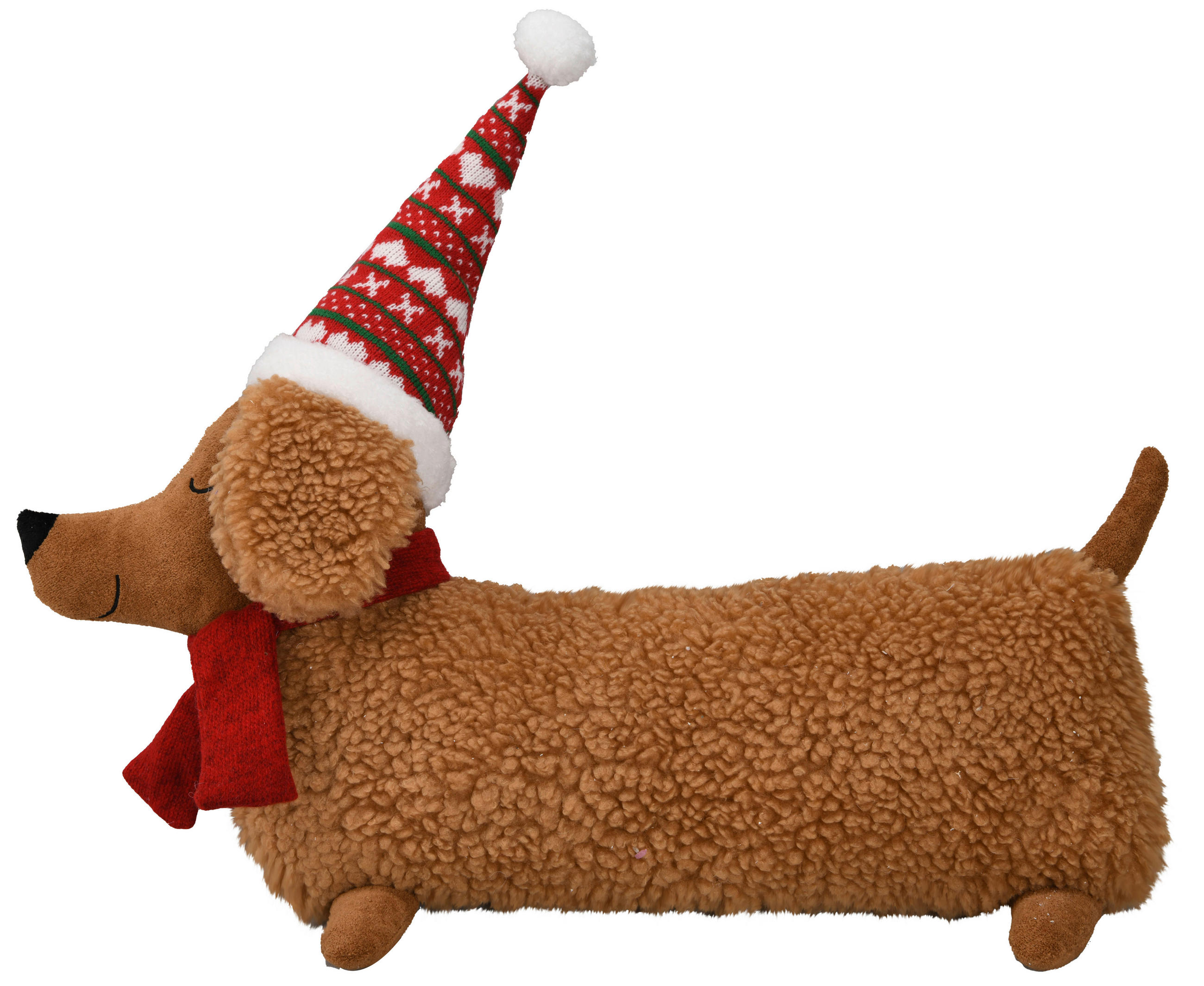 ZIERKISSEN     - Rot/Braun, LIFESTYLE, Textil (64/11/60cm) - X-Mas