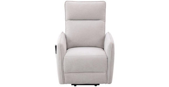 RELAXSESSEL Leinenoptik    - Schwarz/Naturfarben, Design, Textil/Metall (74/101/92cm) - Carryhome