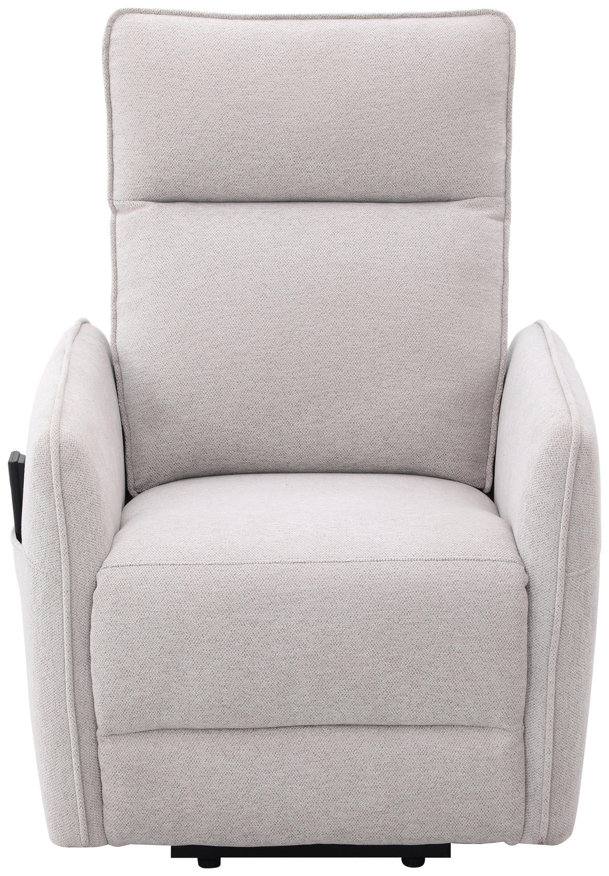 RELAXSESSEL Leinenoptik    - Schwarz/Naturfarben, Design, Textil/Metall (74/101/92cm) - Carryhome