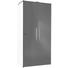 DREHTÜRENSCHRANK 2 -türig Weiß - Chromfarben/Weiß, Design, Holzwerkstoff/Metall (100/208/57cm) - CARRYHOME