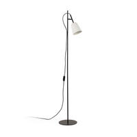 STEHLEUCHTE 22/31.7/132.5 cm   - Schwarz/Weiß, Basics, Metall (22/31.7/132.5cm)