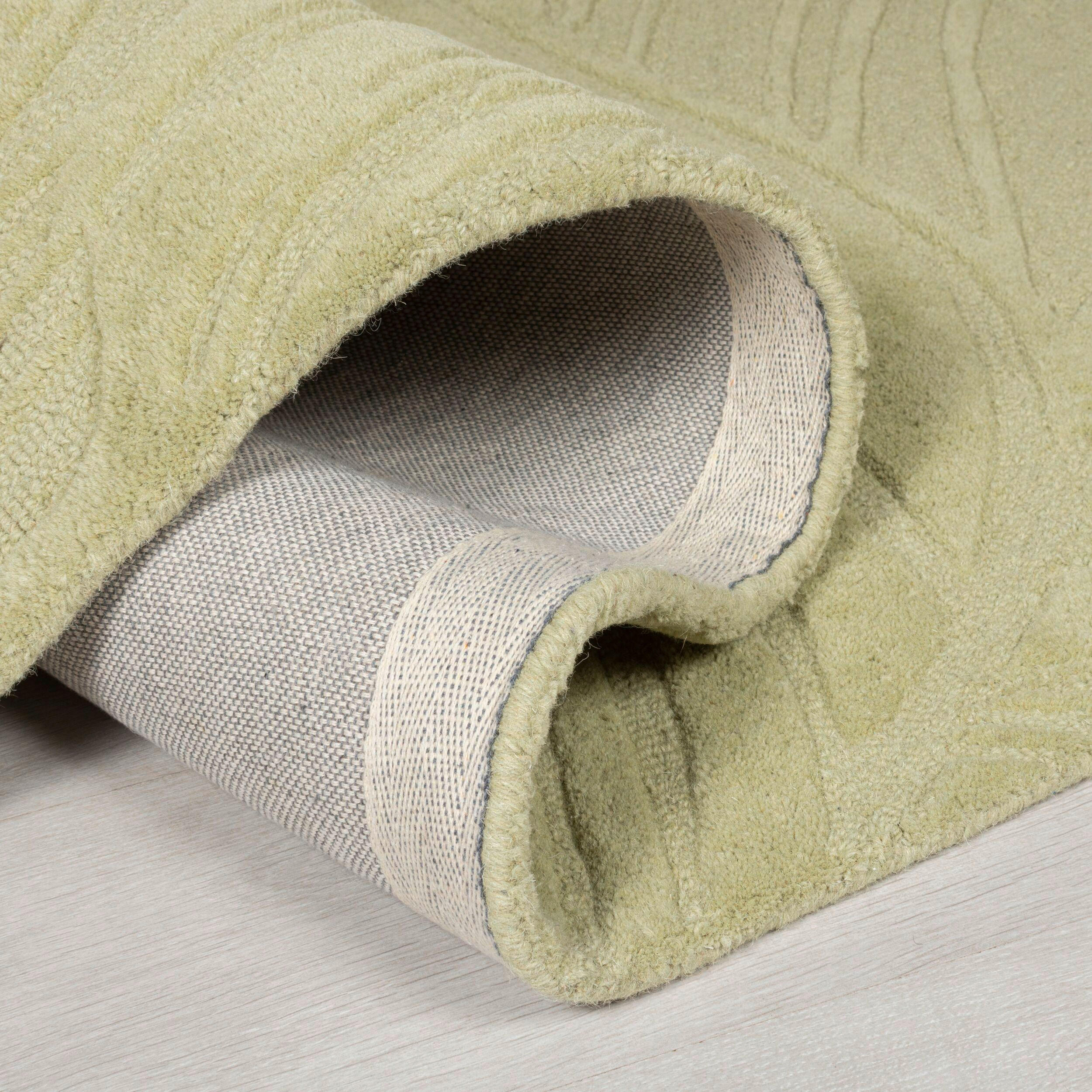 WOLLTEPPICH 160 cm Solace Hellgrün  - Hellgrün, Basics, Textil (160cm) - Xora
