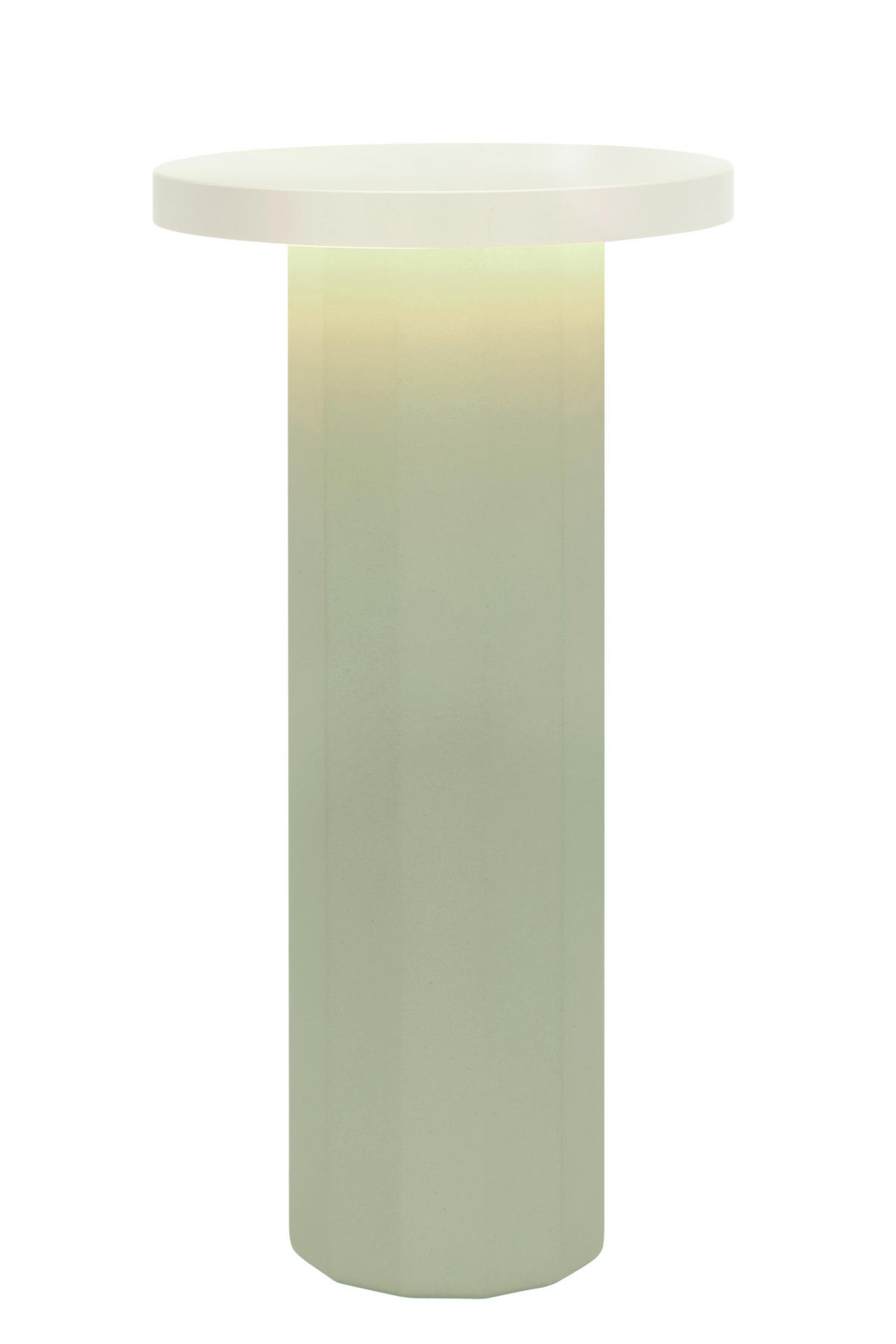 STOLNÍ LAMPA NA BATERIE, dotykový stmívač, 16/31,6 cm  - zelená, Design, kov/kámen (16/31,6cm) - Dieter Knoll