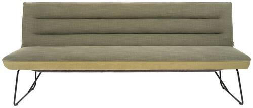 Thumbnail - Dieter Knoll Sitzbank, Grün, Schwarz, Metall, Textil, 2-3-Sitzer, 218x89x68 cm, Fußauswahl, Lederauswahl, Stoffauswahl, ...