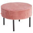 HOCKER in Textil Rosa - Schwarz/Rosa, Design, Textil/Metall (60/40/cm) - Lomoco HOCKER in Textil Rosa - Schwarz/Rosa, Design, Textil/Metall (60/40/cm) - Lomoco
