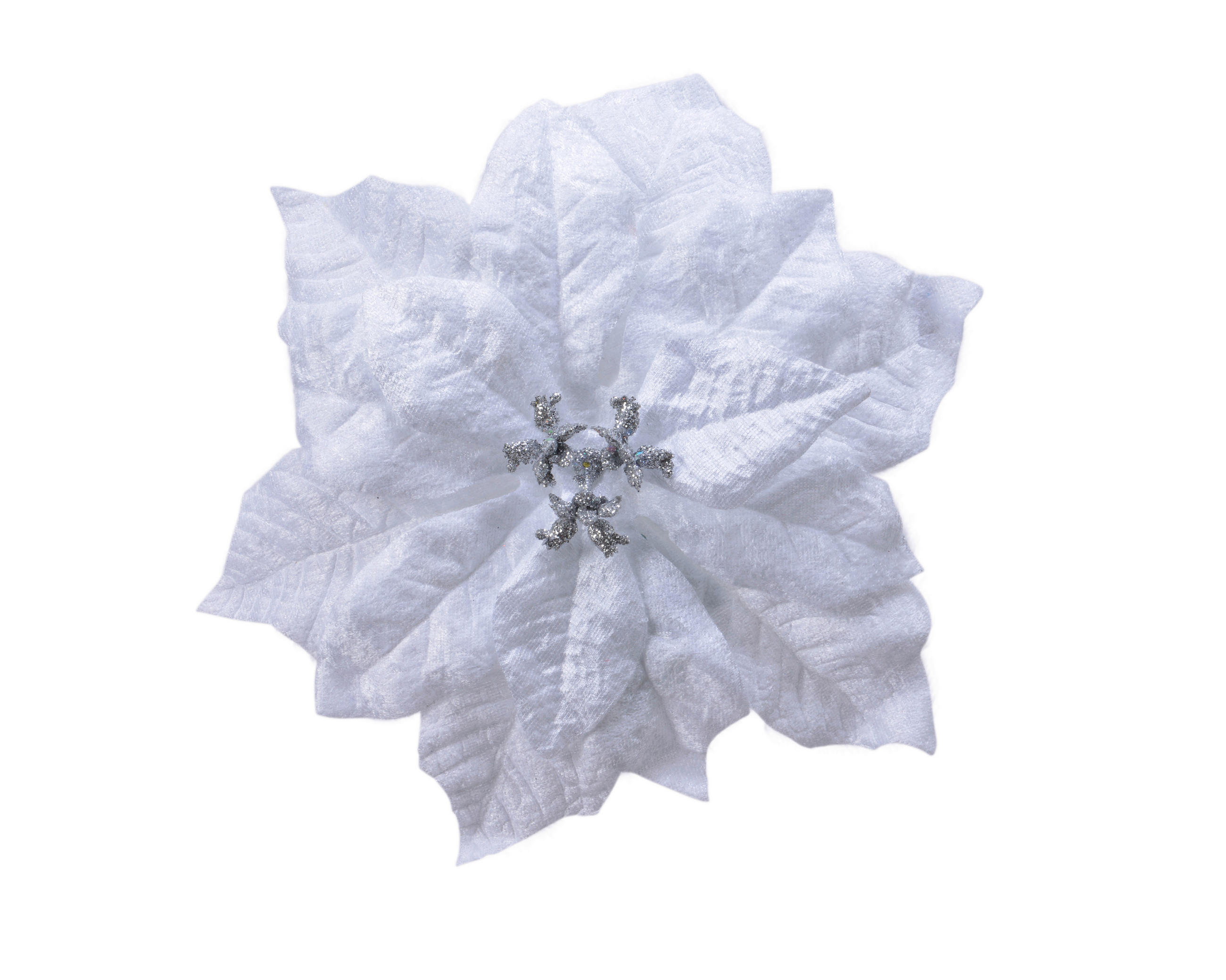 VÁNOČNÍ HVĚZDA 16 cm - bílá, Basics (16cm)