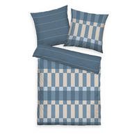 WENDEBETTWÄSCHE 2-teilig BOLD CHECK Flanell 135/200 cm  - Hellbraun/Perlmutt, Design, Textil (135/200cm) - Tom Tailor