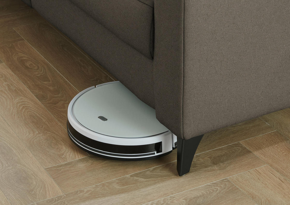 ECKSOFA Beldomo System in Flachgewebe Dunkelbraun Kopfteilverstellung  214/276 cm  - Dunkelbraun/Schwarz, KONVENTIONELL, Textil/Metall (214/276cm) - Beldomo System