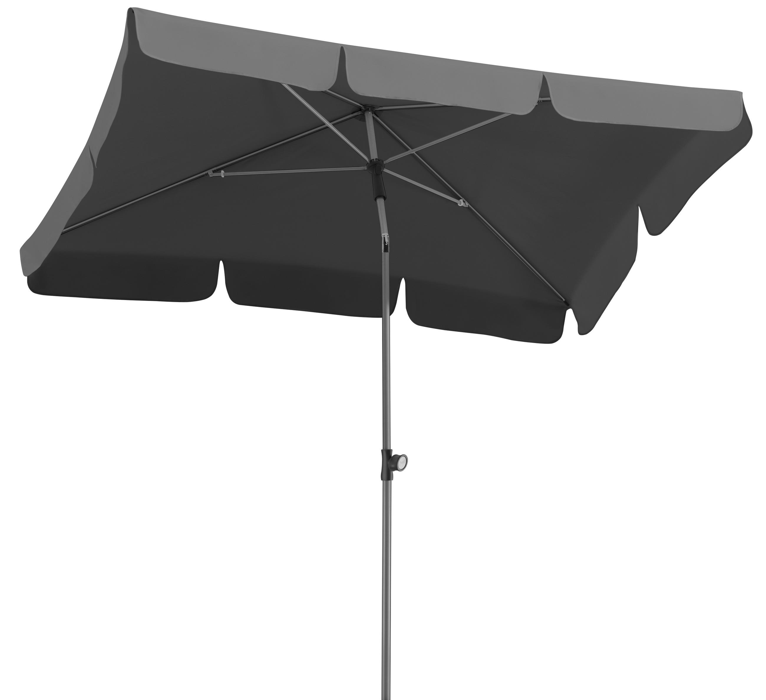 SONNENSCHIRM 180 cm Anthrazit  - Anthrazit/Silberfarben, Basics, Textil/Metall (120/240/180cm) - Schneider
