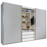 SCHWEBETÜRENSCHRANK 300/216/65 cm 2-türig  - Edelstahlfarben/Eichefarben, MODERN, Holzwerkstoff/Metall (300/216/65cm) - MID.YOU