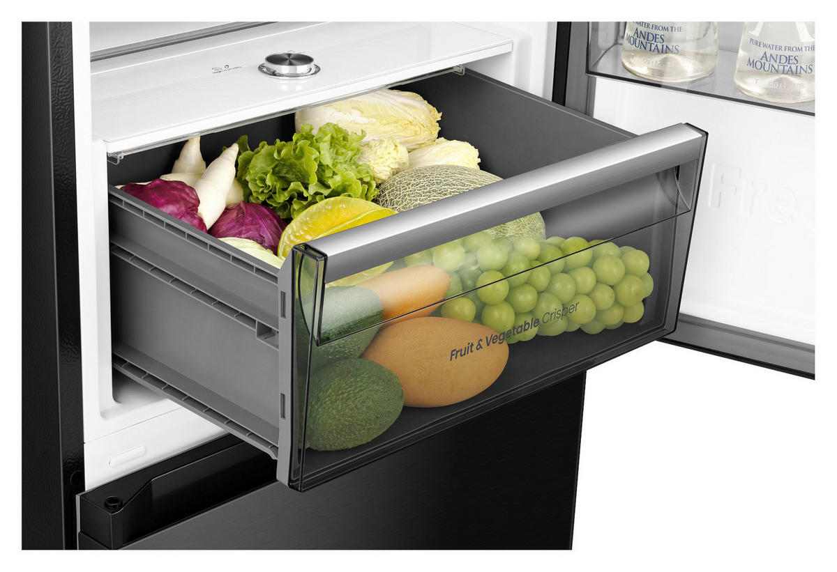 KÜHL-GEFRIER-KOMBINATION 59,5/185,6/60 cm RB3K330SAFC  - Schwarz, Basics (59,5/185,6/60cm) - Hisense