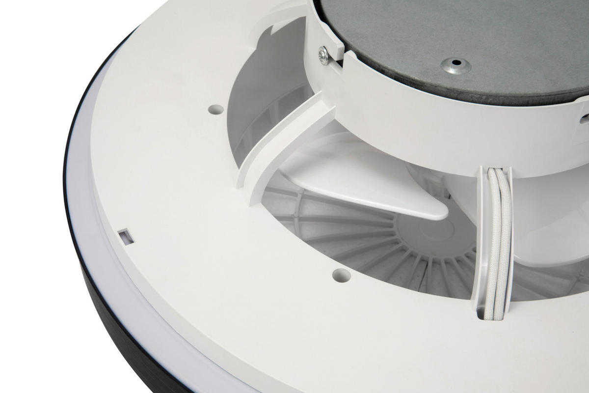 PLAFONSKI VENTILATOR   - bela/zlatna, Osnovno, metal/plastika (50/12cm) - Mican