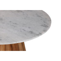 ESSTISCH 115/76/115 cm Echtholz  Holz, Stein schnell aufzubauende und stabile Arbeitsfläche rund Naturfarben  - Naturfarben, MODERN, Holz/Stein (115/76/115cm) - Livetastic